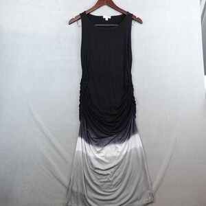 Athleta Tank Dress Black Ombré Tie Dye Womens Size Large Rushed